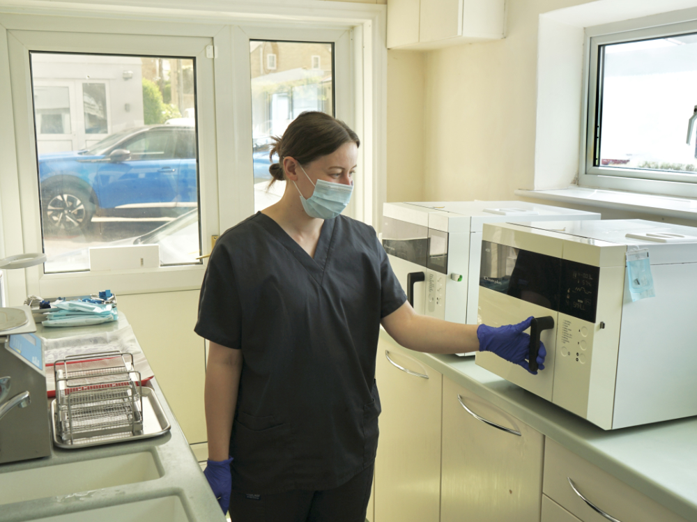 new road dental practice dental nurse sterilising